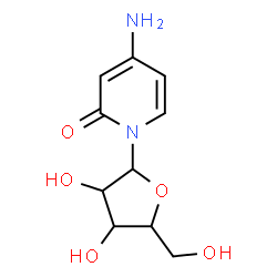 ChemSpider 2D Image | 4-Amino-1-pentofuranosyl-2(1H)-pyridinone | C10H14N2O5