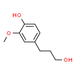 ChemSpider 2D Image | Hydroconiferyl Alcohol | C10H14O3