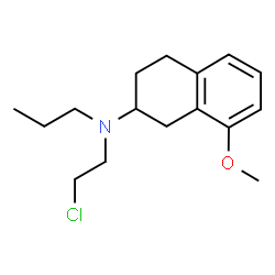 ChemSpider 2D Image | N-(2-Chloroethyl)-8-methoxy-N-propyl-1,2,3,4-tetrahydro-2-naphthalenamine | C16H24ClNO