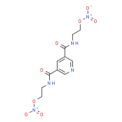 ChemSpider 2D Image | 3,5-Pyridinediylbis(carbonylimino-2,1-ethanediyl) dinitrate | C11H13N5O8