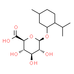 ChemSpider 2D Image | 2-Isopropyl-5-methylcyclohexyl beta-D-glucopyranosiduronic acid | C16H28O7