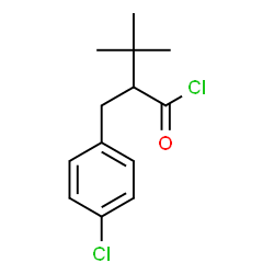 ChemSpider 2D Image | 2-(4-Chlorobenzyl)-3,3-dimethylbutanoyl chloride | C13H16Cl2O