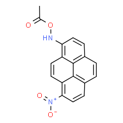 ChemSpider 2D Image | 1-{[(8-Nitro-1-pyrenyl)amino]oxy}ethanone | C18H12N2O4