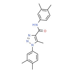 ChemSpider 2D Image | N,1-Bis(3,4-dimethylphenyl)-5-methyl-1H-1,2,3-triazole-4-carboxamide | C20H22N4O