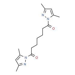 ChemSpider 2D Image | 1,7-Bis(3,5-dimethyl-1H-pyrazol-1-yl)-1,7-heptanedione | C17H24N4O2