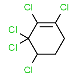 ChemSpider 2D Image | Cyclohexene, pentachloro- | C6H5Cl5
