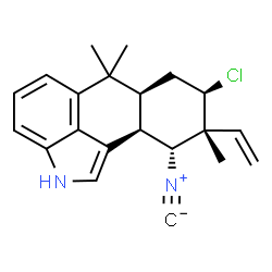 ChemSpider 2D Image | hapalindole A | C21H23ClN2