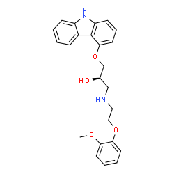 ChemSpider 2D Image | (+)-Carvedilol | C24H26N2O4