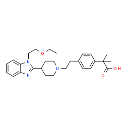 ChemSpider 2D Image | bilastine | C28H37N3O3