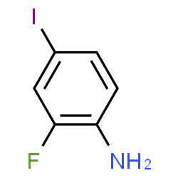 ChemSpider 2D Image | 2-Fluoro-4-iodoaniline | C6H5FIN