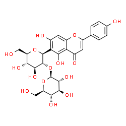 ChemSpider 2D Image | 2''-O-(beta-D-glucosyl)isovitexin | C27H30O15