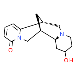 ChemSpider 2D Image | (7alpha,9alpha)-13-Hydroxy-3,4,5,6-tetradehydrospartein-2-one | C15H20N2O2