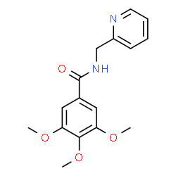 ChemSpider 2D Image | 3,4,5-Trimethoxy-N-(2-pyridinylmethyl)benzamide | C16H18N2O4