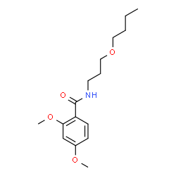 ChemSpider 2D Image | N-(3-Butoxypropyl)-2,4-dimethoxybenzamide | C16H25NO4