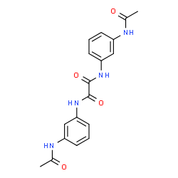 ChemSpider 2D Image | N,N'-Bis(3-acetamidophenyl)ethanediamide | C18H18N4O4