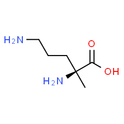 ChemSpider 2D Image | 2-Methyl-L-ornithine | C6H14N2O2