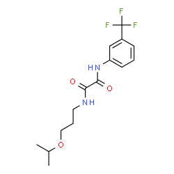 ChemSpider 2D Image | N-(3-Isopropoxypropyl)-N'-[3-(trifluoromethyl)phenyl]ethanediamide | C15H19F3N2O3