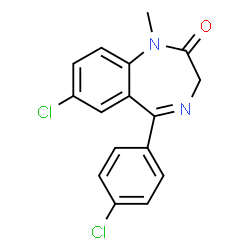 ChemSpider 2D Image | 4′-Chlorodiazepam | C16H12Cl2N2O