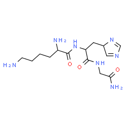 ChemSpider 2D Image | Lysyl-3-(4H-imidazol-4-yl)alanylglycinamide | C14H25N7O3