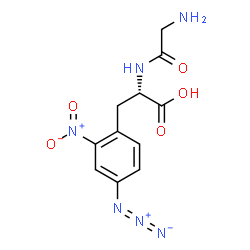 ChemSpider 2D Image | Glycyl-4-azido-2-nitro-L-phenylalanine | C11H12N6O5