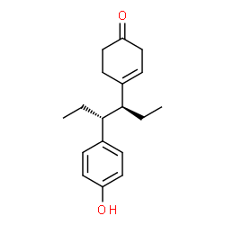 ChemSpider 2D Image | 4-[(3S,4R)-4-(4-Hydroxyphenyl)-3-hexanyl]-3-cyclohexen-1-one | C18H24O2
