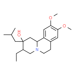 ChemSpider 2D Image | 2h-benzo(a)quinolizin-2-ol, 3-ethyl-1,3,4,6,7,11b-hexahydro-2-isobutyl-9,10-dimethoxy- | C21H33NO3
