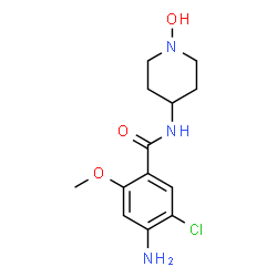 ChemSpider 2D Image | 4-Amino-5-chloro-N-(1-hydroxy-4-piperidinyl)-2-methoxybenzamide | C13H18ClN3O3