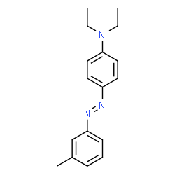 ChemSpider 2D Image | benzenamine, n,n-diethyl-4-((3-methylphenyl)azo)- | C17H21N3