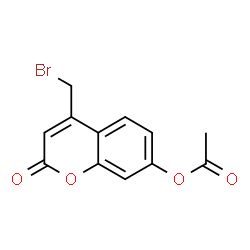 ChemSpider 2D Image | 7-acetoxy-4-bromomethylcoumarin | C12H9BrO4