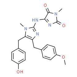 ChemSpider 2D Image | naamidine-A | C23H23N5O4