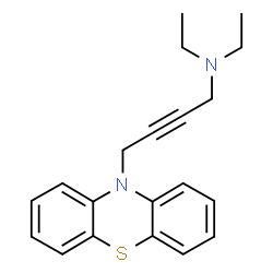 ChemSpider 2D Image | Diethyl-(4-phenothiazin-10-yl-but-2-ynyl)-amine | C20H22N2S