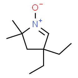 ChemSpider 2D Image | 4,4-Diethyl-2,2-dimethyl-3,4-dihydro-2H-pyrrole 1-oxide | C10H19NO