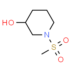 ChemSpider 2D Image | 1-methanesulfonylpiperidin-3-ol | C6H13NO3S