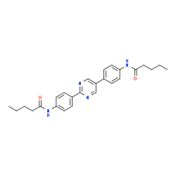 ChemSpider 2D Image | N,N'-(2,5-Pyrimidinediyldi-4,1-phenylene)dipentanamide | C26H30N4O2