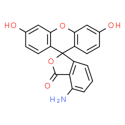 ChemSpider 2D Image | 4-Amino-3',6'-dihydroxy-3H-spiro[2-benzofuran-1,9'-xanthen]-3-one | C20H13NO5