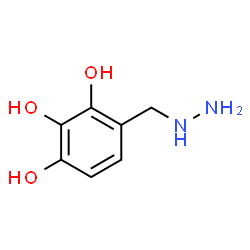 ChemSpider 2D Image | 4-(Hydrazinomethyl)-1,2,3-benzenetriol | C7H10N2O3