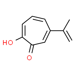 ChemSpider 2D Image | 2-Hydroxy-6-isopropenyl-2,4,6-cycloheptatrien-1-one | C10H10O2