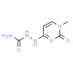 ChemSpider 2D Image | 2-(1,2-Dihydro-1-methyl-2-oxo-4-pyrimidinyl)hydrazinecarboxamide | C6H9N5O2