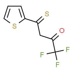 ChemSpider 2D Image | 1,1,1-Trifluoro-4-(2-thienyl)-4-thioxo-2-butanone | C8H5F3OS2