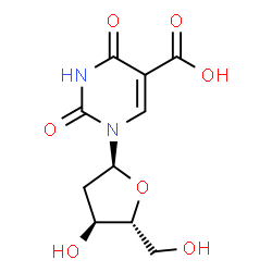 ChemSpider 2D Image | 1-(2-Deoxy-alpha-D-erythro-pentofuranosyl)-2,4-dioxo-1,2,3,4-tetrahydro-5-pyrimidinecarboxylic acid | C10H12N2O7