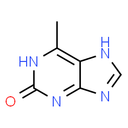 ChemSpider 2D Image | 6-Methyl-9H-purin-2-ol | C6H6N4O
