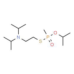 ChemSpider 2D Image | S-[2-(Diisopropylamino)ethyl] O-isopropyl methylphosphonothioate | C12H28NO2PS