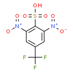 ChemSpider 2D Image | 2,6-Dinitro-4-(trifluoromethyl)benzenesulfonic acid | C7H3F3N2O7S