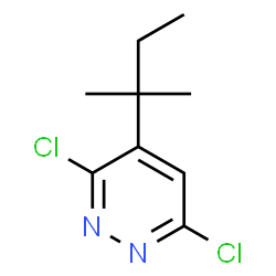 ChemSpider 2D Image | 3,6-Dichloro-4-(2-methyl-2-butanyl)pyridazine | C9H12Cl2N2