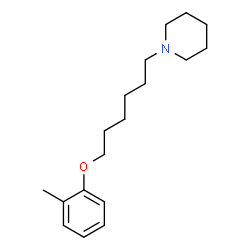 ChemSpider 2D Image | 1-[6-(2-Methylphenoxy)hexyl]piperidine | C18H29NO