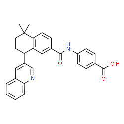 ChemSpider 2D Image | 4-[(4,4-dimethyl-1,2,3,4-tetrahydro-[1,2']binapthalenyl-7-carbonyl)-amino]-benzoic acid | C29H26N2O3
