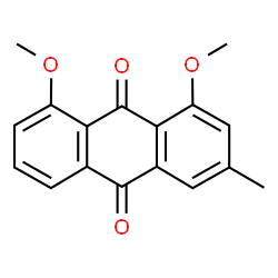 ChemSpider 2D Image | 1,8-Dimethoxy-3-methyl-9,10-anthraquinone | C17H14O4