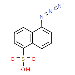 ChemSpider 2D Image | 5-Azido-1-naphthalenesulfonic acid | C10H7N3O3S