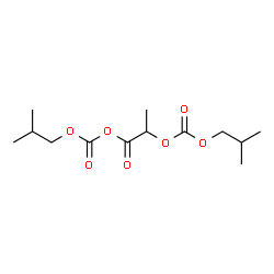 ChemSpider 2D Image | Diisobutyl 1-oxo-1,2-propanediyl biscarbonate | C13H22O7