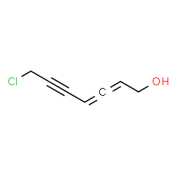 ChemSpider 2D Image | 7-Chloro-2,3-heptadien-5-yn-1-ol | C7H7ClO